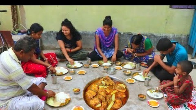 'Ajke Maa Rann Korlo Deshi Macher Jhol Ar Baganer Tatka Kichu Sabji -Bengali Village Best Lunch'