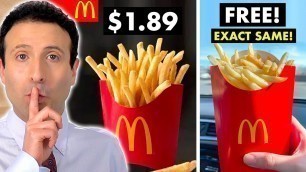 '10 NEW Fast Food SECRETS That Will Save You Money!'