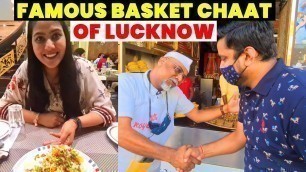 'CHAAT KING of LUCKNOW | Famous Basket Chaat | Royal\'s Cafe in Lucknow | Street Food in Lucknow |'