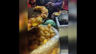 'Pani puri stall # chat #panipoori # golgappe #Lucknow # streetfood'