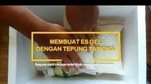 'Membuat Ice Gel Pengganti Ice Cube untuk kirim Frozen Food/Drink'