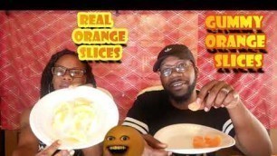 'GUMMY FOOD VERSUS REAL FOOD WITH Tim and Rae!! **FUNNY STUFF**'