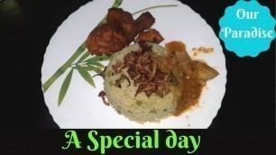 'Homely Food || Chicken Curry || Veg Rice || Special Day'