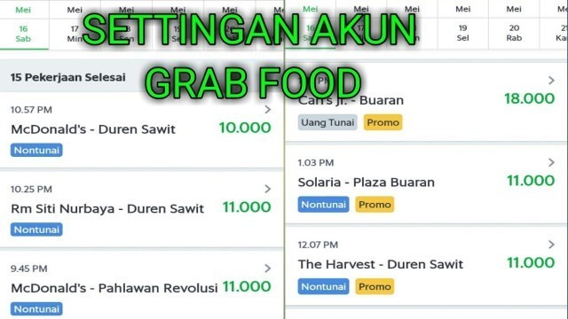 'AKUN GRAB FOOD GAGU PASTI BELUM SETTING BEGINI ...'