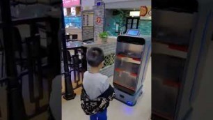 'China - Food Delivery Robot in Chinese Restaurant BiGui Yuan'