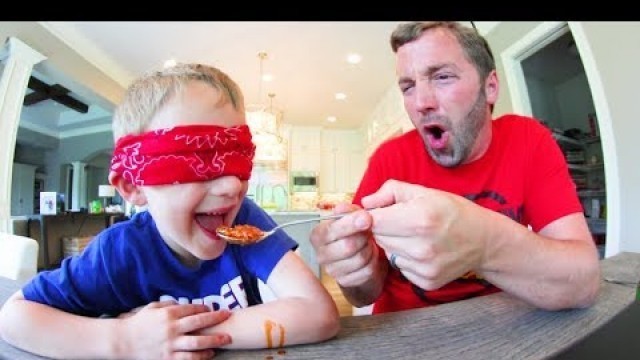 'FATHER SON WEIRD FOOD TEST 2!'