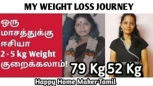 'Weightloss Diet Plan in Tamil | Lose 2-5 Kgs In A Month| Weight Loss Episode Series - 3'