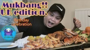 'Mukbang Uk edition # Boodle fight #how to prepare budol food feast idea at home'