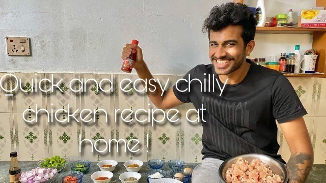 'Quick and Easy Chilly Chicken Recipe | Vaishnav Harichandran | Kattan with Kichu'