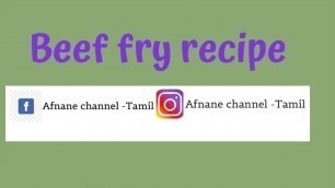 'Beef fry recipe # Homely food #Easy food # Tasty food # Beef fry recipe'