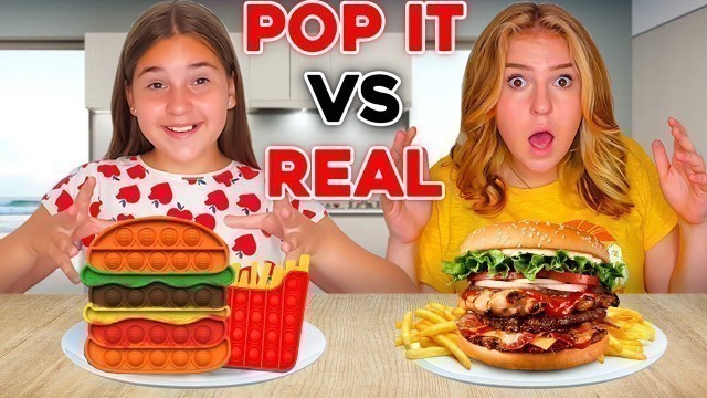 'Pop It Food VS Real Food | Pop It Challenge !'