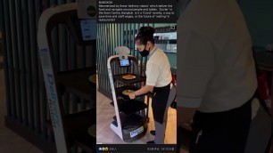 'PuduBot (delivery robot) working in BANGKOK'