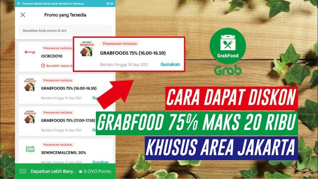 '\'CARA DAPAT DISKON GRABFOOD\' 75% MAKS 20 RIBU KHUSUS AREA JAKARTA - Voucher Diskon Grabfood'