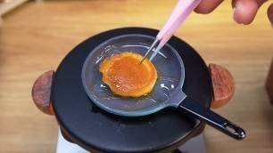 'Miniature Dorayaki Recipe - Japanese Pancake | ASMR Satisfying Cooking Mini Food'