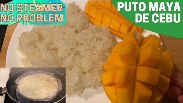 'Cooking Puto Maya de Cebu With Improvised Steamer | Filipino Delicacy | Pinoy Food'