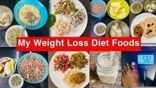 'Indian Diet Plan For Weight Loss|Full Day Menu|Breakfast,Lunch,Dinner Recipes |My WeightLoss Journey'