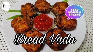 'Homely Bread Vada | 5 Mins Snacks | Easy Making | Homely Food|'