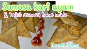 'Ide frozen food Samosa kari ayam pedas| cara membuat kulit samosa'