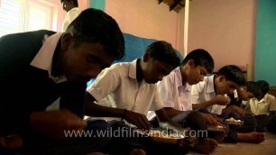 'Students recite the prayer before mid-day meals provided in schools'