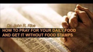 'How to Pray for Your Daily Food and Get it Without Food Stamps (TPMD #139)'