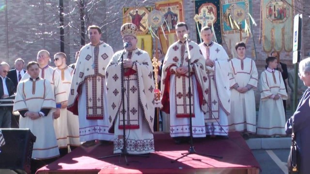 'Easter food blessing ceremony at Sts. Volodymyr and Olga, Ukrainian Catholic Church.'