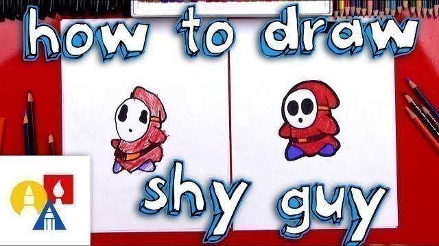 'How To Draw Shy Guy From Mario!'