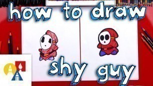 'How To Draw Shy Guy From Mario!'