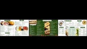 'Aura Restaurant Digital Menu Board - Digital Signage Display Screen Design - OneManMedia'