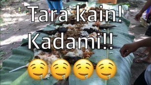 'Boodle fight ng Team Kislap!!! Daming food!!!'