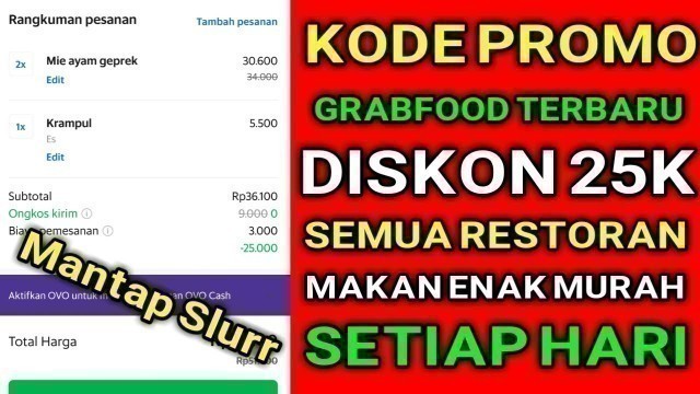 'KODE PROMO GRABFOOD TERBARU OKTOBER 2021'