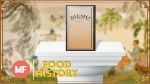 'A Brief History of Restaurant Menus'