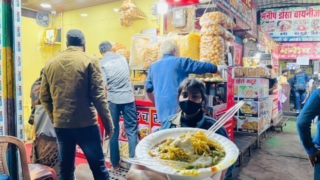 'Jabalpur Sadar Choupati Famous SAMRATH CHAAT Only Rs.30/- Indian Street Food Jabalpur Street Food'