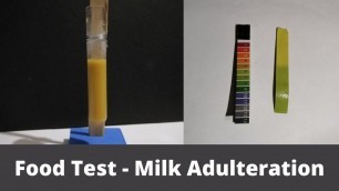 'Food Test - Milk Adulteration | ThinkTac | Science Experiment'